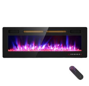 <span class=keywords><strong>Chimenea</strong></span> de <span class=keywords><strong>50</strong></span> pulgadas, decoración flotante, <span class=keywords><strong>chimenea</strong></span> LED, calentadores eléctricos, <span class=keywords><strong>chimenea</strong></span> eléctrica montada en la pared con control remoto - Product Image 1