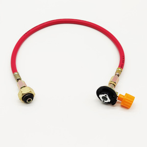 Tuyau en caoutchouc pour réchaud à gaz de camping avec valve pour utilisation en extérieur toutes saisons - Product Image 1