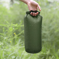 Sacs étanches WOQI pour le camping en plein air, en tissu ripstop diamanté, imperméables, 3 pièces (20L/10L/5L), sac à dos flottant pour la plage