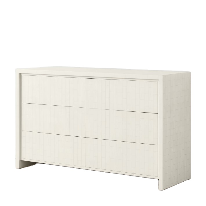 Hotel home dressers 6 drawers bedroom furniture dresser with mirror