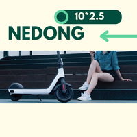 Pneu en caoutchouc massif alvéolé de 10 pouces (10x2,5) pour trottinette électrique Inmotion/New Dualtron/Inkoim OX - Capacité de charge de 75 kg