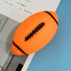 Jouet pour animaux de compagnie orange-Rugby -1 (sac opp)