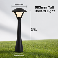 Vente en gros usine – Nouvelle lampe LED moderne 12W pour pelouse, type bollard, IP65, pour extérieur, éclairage paysager, DC24V, pour allées de jardin et parterres de fleurs