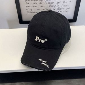Wholesale High Quality 100% Cotton Custom 3D Embroidered Distressed Brim Vintage <b>Baseball</b> <b>Cap</b> Character Fashion Unisex - Product Image 3