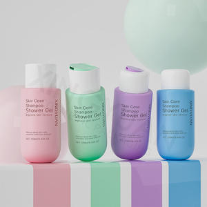 <span class=keywords><strong>Entrega</strong></span> Rápida: Botella de Plástico 100ml 200ml Suave al Tacto para Champú y Limpiador Facial, con Tapa Flip Top para Acondicionador de Cabello - Product Image 2