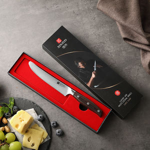 XINZUO Nieuw Ontwerp Botermes Duits RVS Rood Sandelhout Gezaagde Keukenmessen - Product Image 5