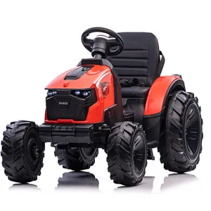 Tractor de juguete multifuncional con rc para niños, excavadora eléctrica de 12V, gran oferta