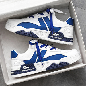 Baskets décontractées pour hommes Opt, semelle intermédiaire en caoutchouc, à lacets, bout rond, tendance mode, toutes saisons, chaussures de marche - Product Image 3