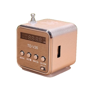 Radio Portátil Recargable FM, Mini Radio Portátil con Bluetooth, Ideal para Computadora, Teléfono Celular, Reproductor MP3 - Product Image 1