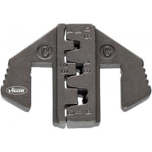 VIGOR-Zócalo de crimpado C para terminales de cable abiertos no aislados-EAN 4047728053464 ALICATES Y TERMINALES DE CRIMPADO VIGOR- - Product Image 1