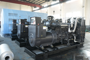 เครื่องกำเนิดไฟฟ้าดีเซลคุณภาพดีที่สุด 300 กิโลวัตต์ 375 กิโลโวลต์แอมแปร์ 3 เฟส แบบเงียบ ปรับแรงดันไฟฟ้าได้ พร้อมตู้เก็บเสียง 70-80 เดซิเบล พร้อมระบบ ATS และระบบซิงโครไนซ์ - Product Image 3