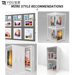 حامل عرض لوحات فنية قابل للسحب من مصنع YIDU، رف عرض معدني منزلق للوحات القماشية - Product Image 5