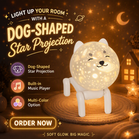 Nouvelle Veilleuse Mini Projecteur LED pour Enfants, avec Musique et Changement de Couleurs, pour Chambre d'Enfant et Chevet