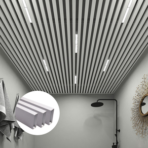 Nhà Máy Giá Dễ Dàng Để Cài Đặt Chống Cháy Xây Dựng Trang Trí Kim Loại Dải Trần Nhôm Tuyến Tính Trần - Product Image 2