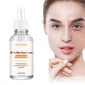 Sérum <span class=keywords><strong>de</strong></span> visage à l'<span class=keywords><strong>extrait</strong></span> <span class=keywords><strong>de</strong></span> riz blanc OEM ODM pour l'élimination antioxydante des taches brunes, liquide <span class=keywords><strong>de</strong></span> soin du visage hydratant et blanchissant anti-âge - Product Image 1