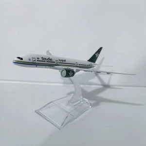 Modelo de Avión de Metal Fundido a Presión de 16 cm de Saudi <span class=keywords><strong>Arabian</strong></span> <span class=keywords><strong>Airlines</strong></span> Boeing 787-10 para Exhibición, Suministro de Fábrica - Product Image 4