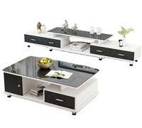 Meuble TV rétractable Combinaison de table basse Meubles de salon