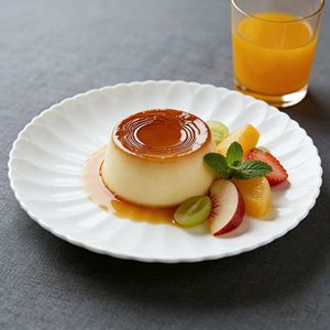 Plato de Cerámica Blanco con Diseño de Crisantemo, 9 Pulgadas, Redondo, para Desayuno, Postre, Vajilla para Hotel y Fiestas - Product Image 3