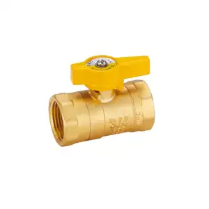 High pressure oil gas 1/2" 3/4" inch Female threaded copper brass ball valve