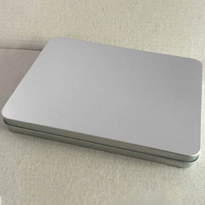 Boîtes de rangement rectangulaires personnalisées en aluminium écologique avec couvercle coulissant et couvercle à charnière de couleur premium pour artisanat et aquarelle - Product Image 2