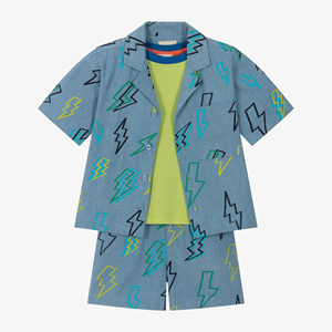 Ensembles <span class=keywords><strong>de</strong></span> vêtements pour garçons 8-12 ans t-shirts et shorts d'été 3 pièces pour petits garçons - Product Image 1