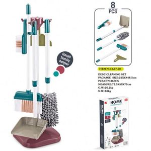 Juego de Juguetes de Limpieza para Niños, Regalo para Niños Pequeños, Incluye Escoba, Mopa, Plumero, Recogedor, Cepillos y Trapo - Product Image 6