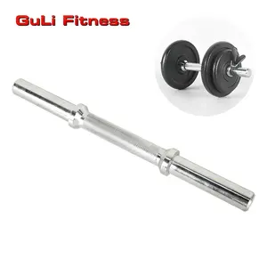 Guli Fitness 14 "/16" barre régulière antidérapante haltérophilie Fitness RB14 barre d'haltères haltères solide poignée haltères d'entraînement de poids