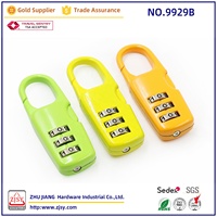 9929 Serrure à combinaison de haute qualité pour bagages, cadenas de sécurité pour casier de gym, mini cadenas, accessoires pour sac