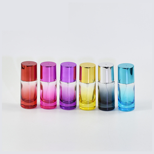 20ml de lujo redondo azul/Rojo/rosa/púrpura/amarillo botella de perfume botella rociadora de vidrio de color con tapa de pulverización de niebla de tornillo - Product Image 1