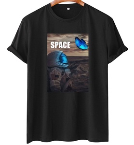 เสื้อยืดผ้าถักแขนสั้นพิมพ์ลายสำหรับผู้ชายชุดลำลองสวมใส่สบายสำหรับทุกฤดูกาลผ้าย้อมสีล้วนส่งออกจากบังคลาเทศ - Product Image 2