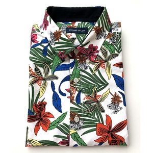 Custom OEM ODM Plus Size Poly <strong>Peach</strong> Casual 2024 Men's Printed Long Sleeve <strong>Shirt</strong> - Product Image 4