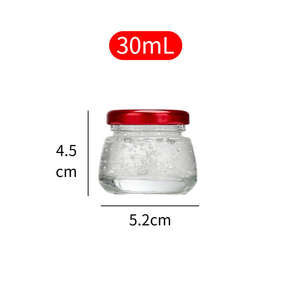 Pot en verre vide de 30ml, 50ml, 75ml, 100ml, 150ml, de qualité alimentaire, avec couvercle à vis, pour miel, snacks, yaourt, épices, salade, sucre, <span class=keywords><strong>caviar</strong></span>, nid d'oiseau, confiture - Product Image 6