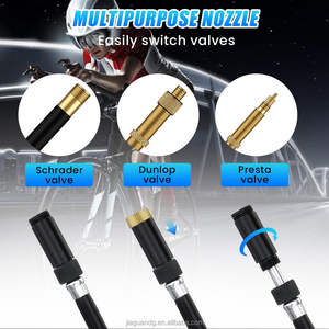 사이클링 자전거 프레임 용 알루미늄 100PSI 자전거 공기 바닥 펌프 팽창기 발 100PSI 팽창기 자전거 발 공기 펌프 - Product Image 6