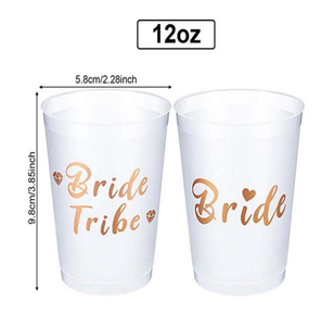 Décorations de fête d'enterrement de vie de jeune fille, gobelets réutilisables 16 gel Flex Team enterrement de vie de jeune fille, elle a dit Yaaas - Product Image 4