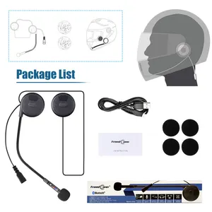 Helmet Bluetooth Headset L1m BT 5.0 Full Dupplex With DSP CVC Noise Reduction Helmet Bluetooth Headset