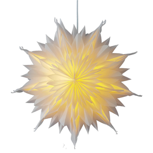 Giấy Trắng 3D Giáng Sinh Treo Trang Trí Giấy Treo Hoa Sao Trong Nhà Che Nắng (Chỉ Giấy) - Product Image 2