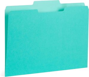 A4 1/3 cắt nhiều màu đá quý đôi màu thư mục, đôi màu thiết kế thư Kích thước tông thư mục văn phòng phẩm. - Product Image 3