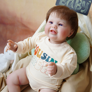R & B nueva muñeca Reborn de silicona suave realista de 60cm y 24 pulgadas con piel de pintura 3D y vena Vascular hecha a mano regalo de cumpleaños para niña - Product Image 5