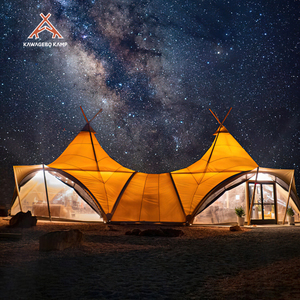 Kawagebo-Tente pyramidale tipi indien géant d'extérieur, 6 + 6m, 9 + 9m, tipi indien pour fête, glamping, mariage et événements - Product Image 3