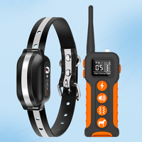 Ferntrainingshalsband IPX7 Wasserdicht 1000M Piepton Vibration Statische Stimulation Reflektierendes TPU-Halsband für 4-100 Pfund