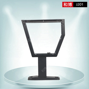 Pied de chaise en acier à cadre plat Manwa Expo HB-J201 noir pour mobilier d'auditorium - Product Image 5