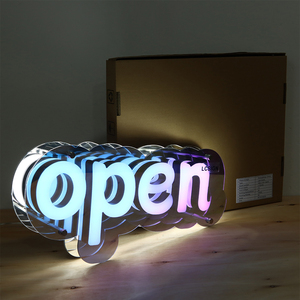 Lcsign Chất lượng cao tùy chỉnh <span class=keywords><strong>led</strong></span> dấu hiệu <span class=keywords><strong>frontlit</strong></span> thư tùy chỉnh 3D thư cửa hàng biển hiệu 3D <span class=keywords><strong>LED</strong></span> Infinity gương chữ cho cửa hàng - Product Image 5