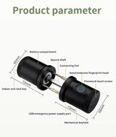 Serrure de porte électronique biométrique à empreinte digitale, haute qualité, avec carte d'accès et connexion Wi-Fi Tuya