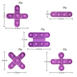 15 pezzi di Silicone numeri Pop Fidget giocattolo 0-9 numeri e simboli educativi bolle giocattolo sensoriale per i bambini - Product Image 4