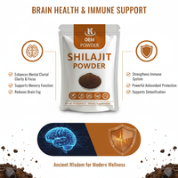 Poudre d'extrait de Shilajit en vrac de haute qualité pour le système immunitaire, avec tests tiers, 100 % pure, pour café au Shilajit