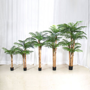 Factory Wholesale Artificial Silk Palm <b>Tree</b> Indoor Outdoor Home Decor <b>Plastic</b> Pot Plants - Product Image 1