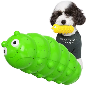 Juguetes para Perros con Sonido Personalizados al por Mayor para Masticar y Limpiar los Dientes, Resistentes al Aburrimiento, Juguetes para Mascotas con Forma de Gusano - Product Image 2