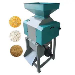 Malt crusher machine small grain flattening milling machine