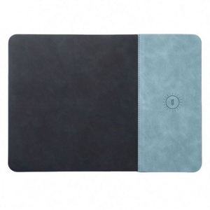 <b>Multifunctional</b> Wireless Charging PU Mousepad 15W Fast <b>Charger</b> Waterproof Portable Custom Logo Promotional Gift Office Desk USA - Product Image 1