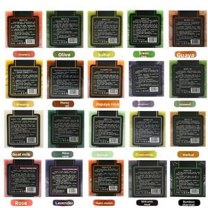 สบู่ก้อนนมแพะ สมุนไพรธรรมชาติ น้ำมันหอมระเหย กลิ่นหอมสดชื่น สบู่อาบน้ำ ล้างหน้า ใช้ได้ทั่วร่างกาย - Product Image 2